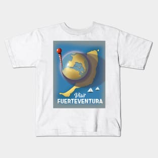 visit Fuerteventura Vintage travel poster Kids T-Shirt